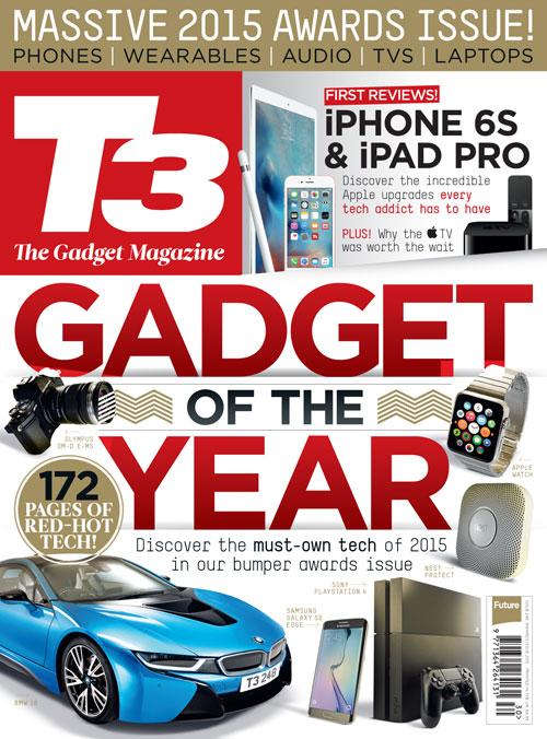 The cover of T3 magazine's Awards Issue 2015