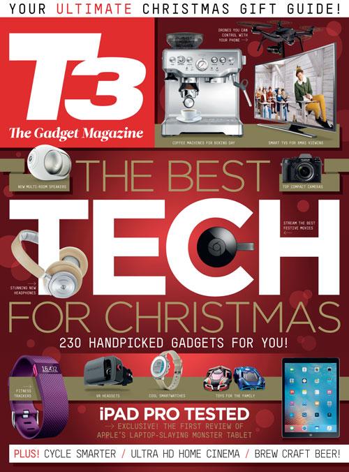 The cover of T3 December 2015 issue