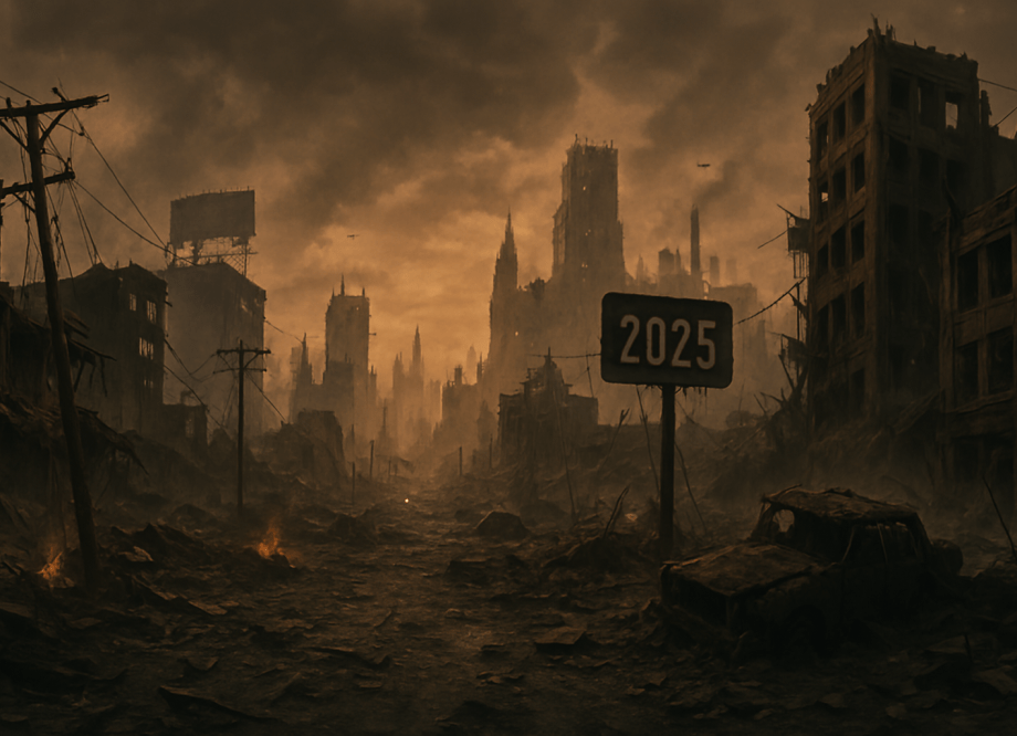 A bleak dystopian version of the year 2025