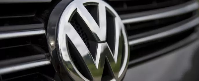 The Volkswagen badge.
